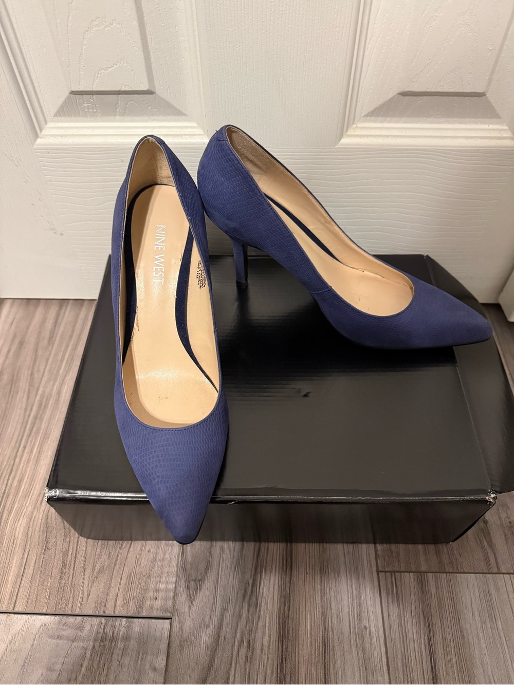 Nine West Blue Pointed-Toe Pumps